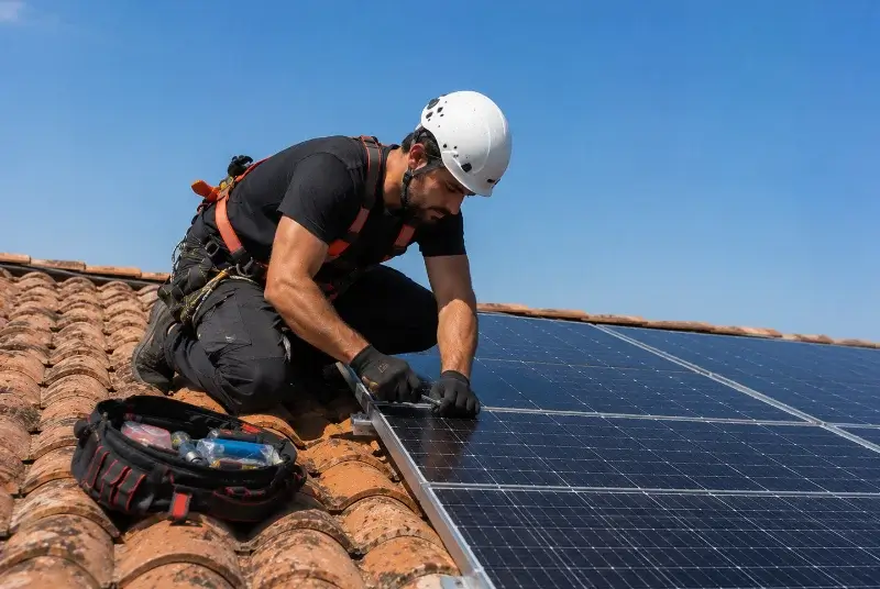 Maintenance et monitoring de panneaux solaires à Lancié