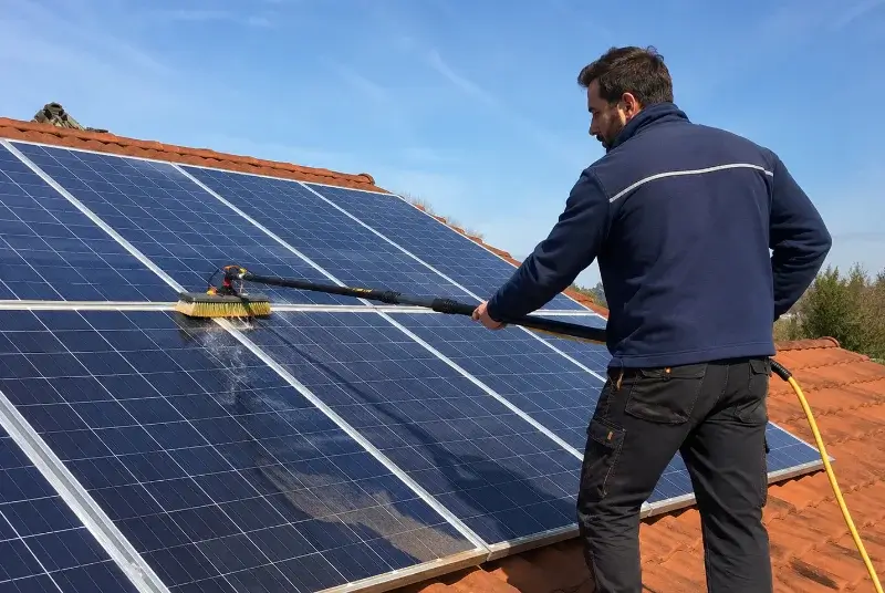 Nettoyage et entretien de panneaux solaires à Lancié